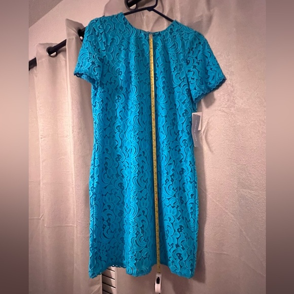 Vibrant Blue Lace Dress - Picture 11 of 13